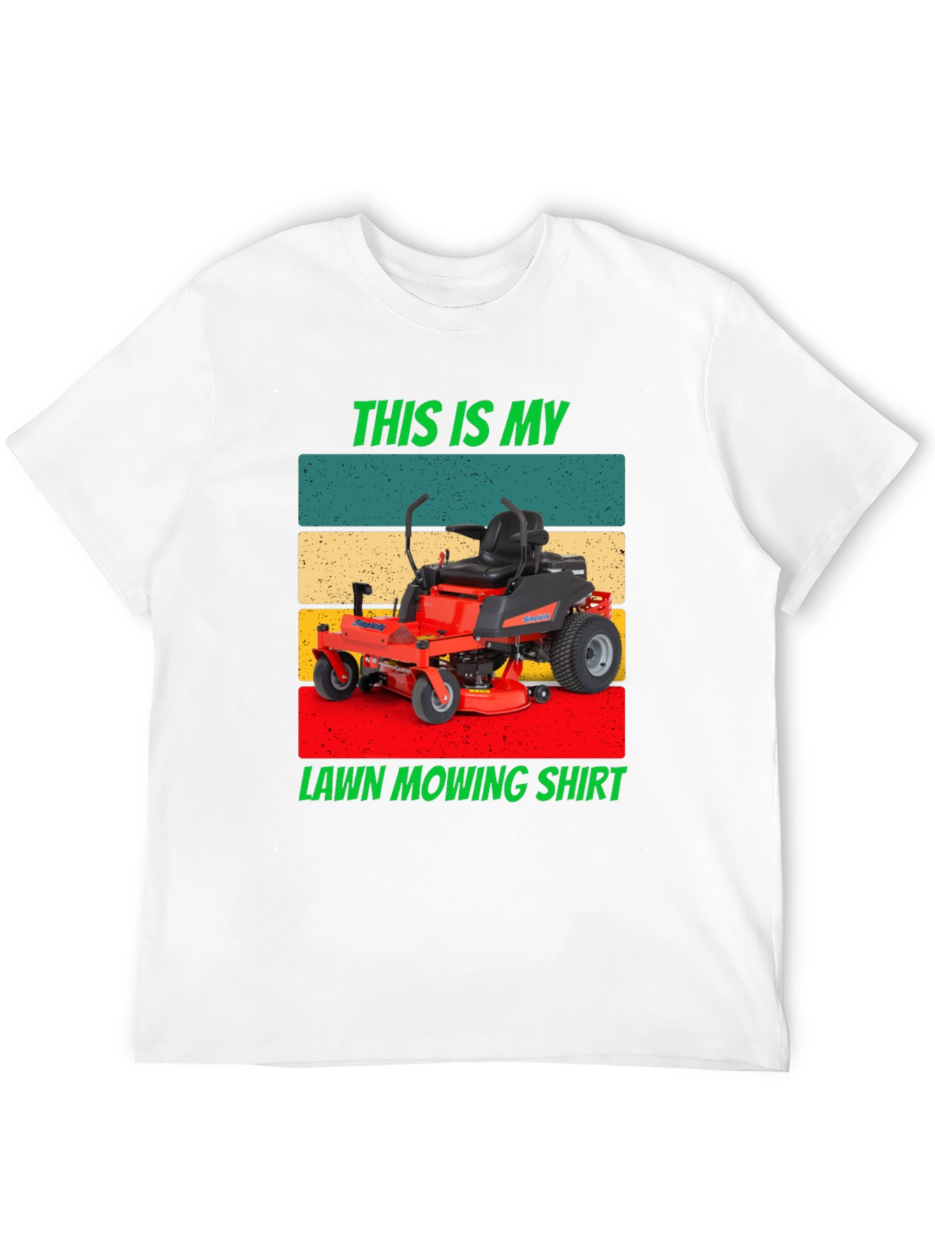 Lawn Mowing Shirt - Retro Design Tee