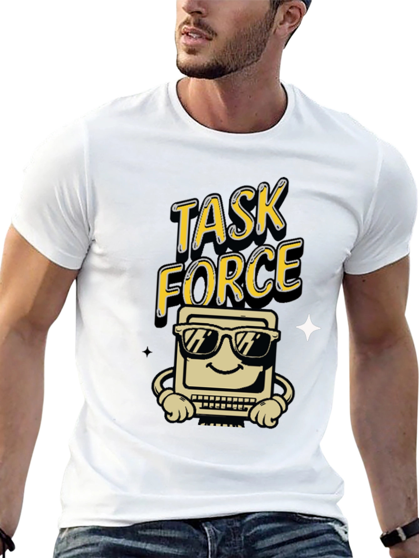 Task Force Computer Graphic Tee - Black