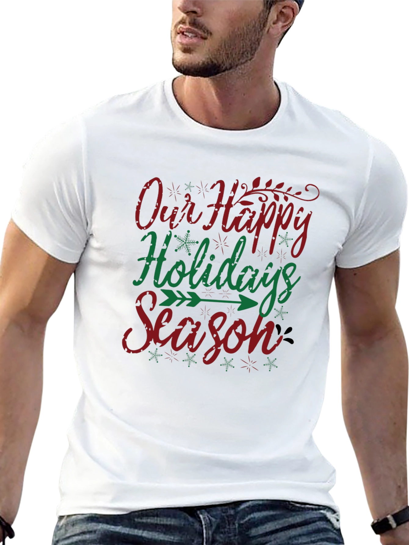 Holiday Season Graphic Tee - Festive Christmas Shirt