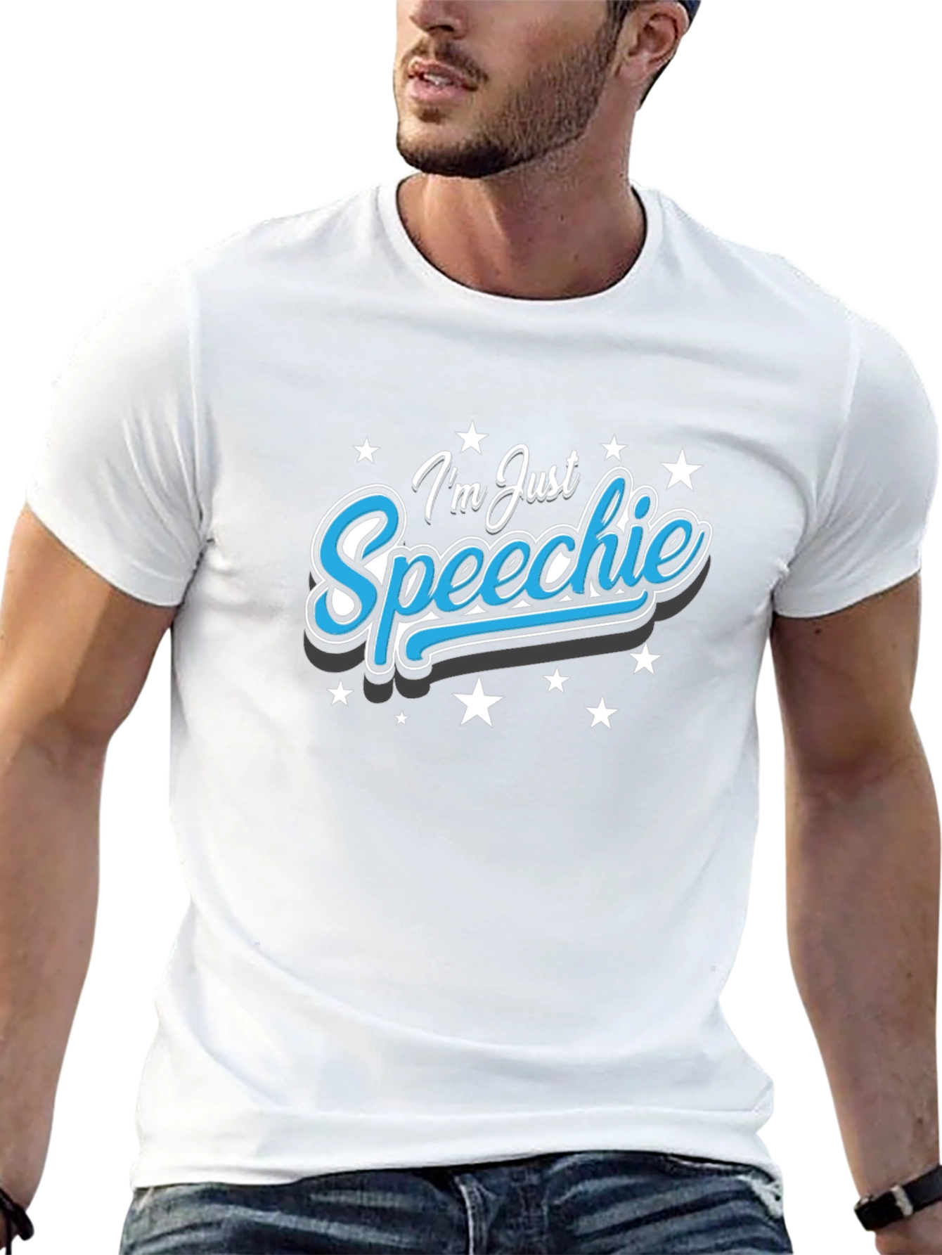 Im Just Speechie T-Shirt - Black