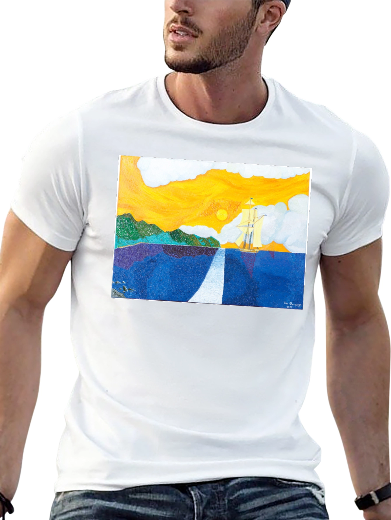 Sailing Painting T-Shirt