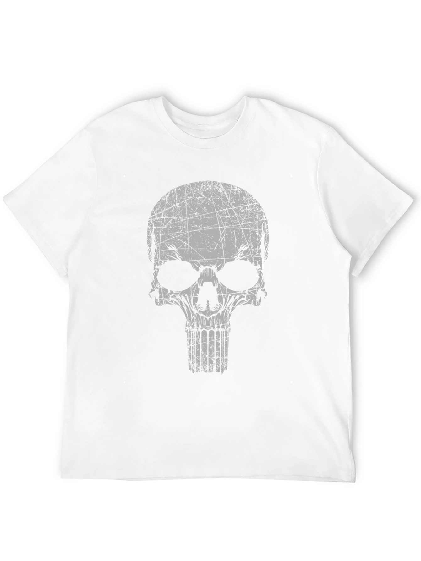 Skull Graphic Black T-Shirt - Grunge Style Tee