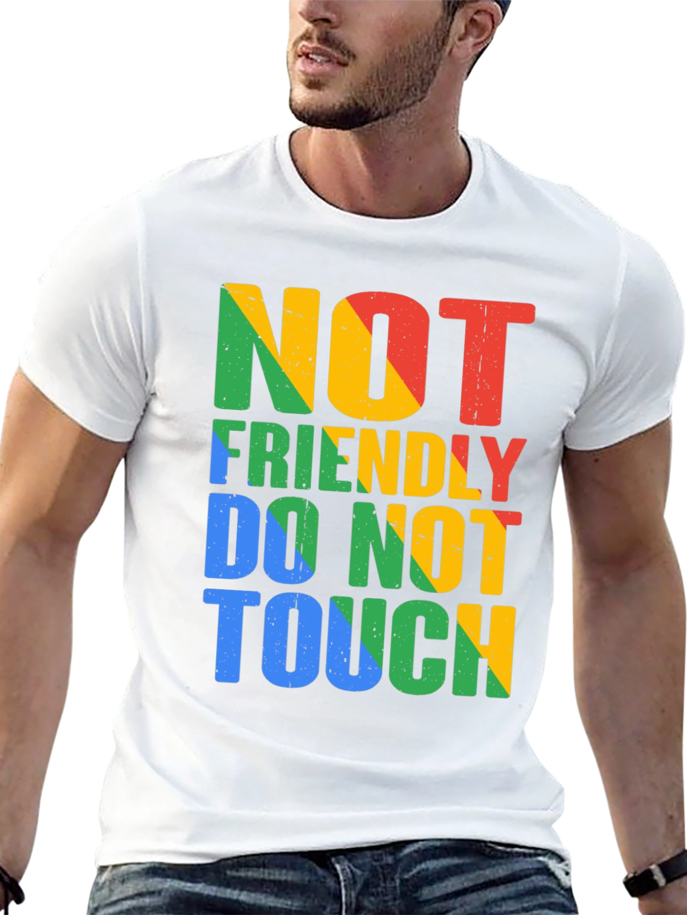 Not Friendly Do Not Touch Graphic Tee