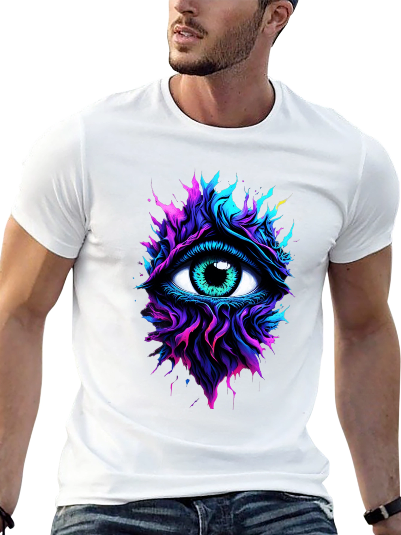 Mystic Eye Graphic T-Shirt - Vibrant Design