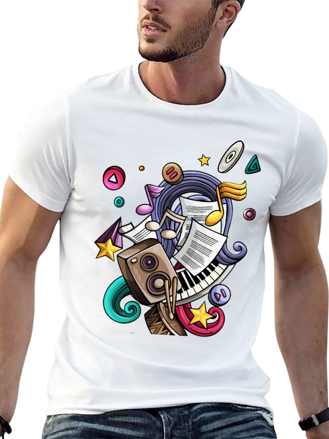 Musical T-Shirt: Sound Wave Design