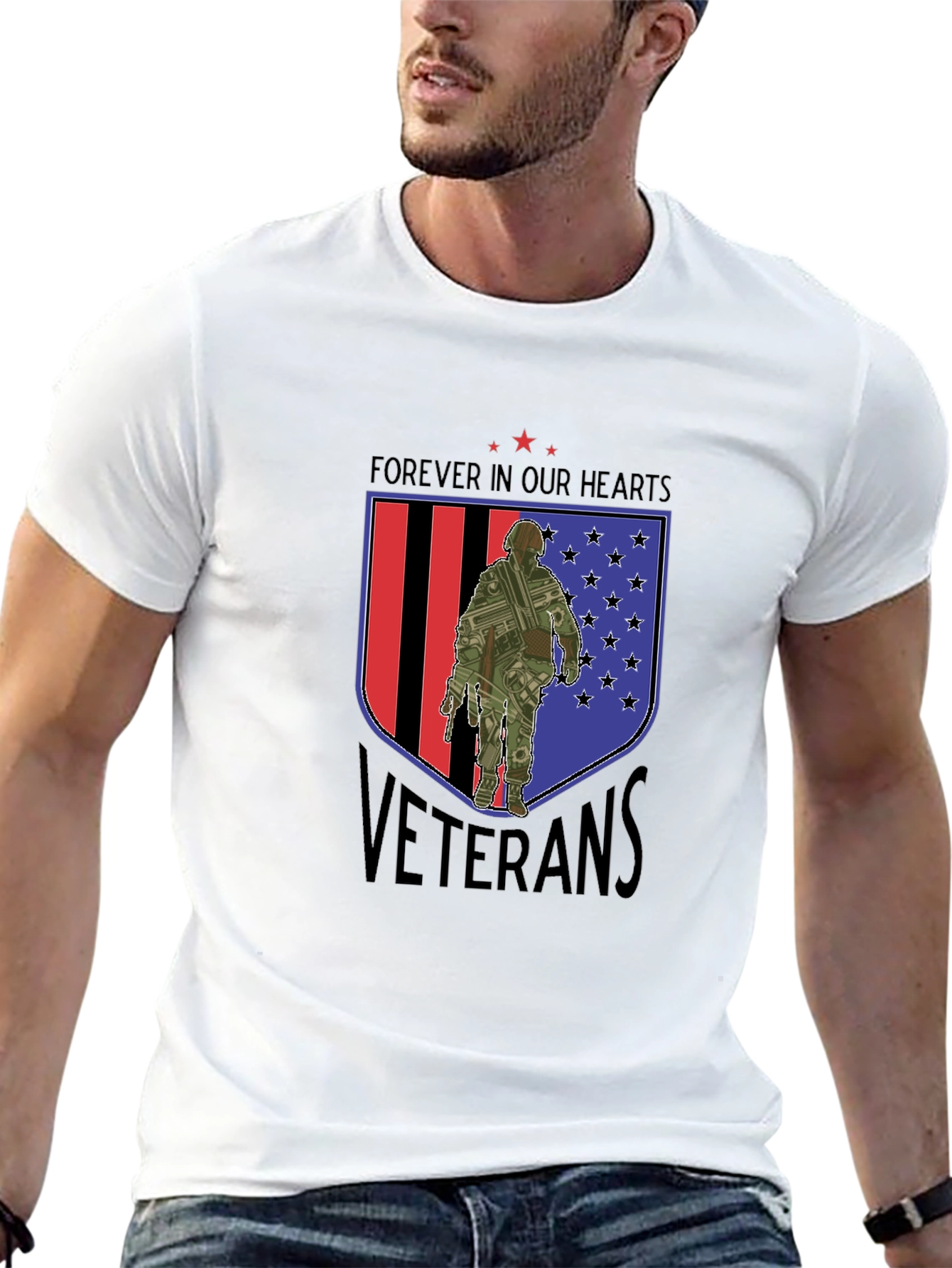 Forever In Our Hearts Veterans T-Shirt