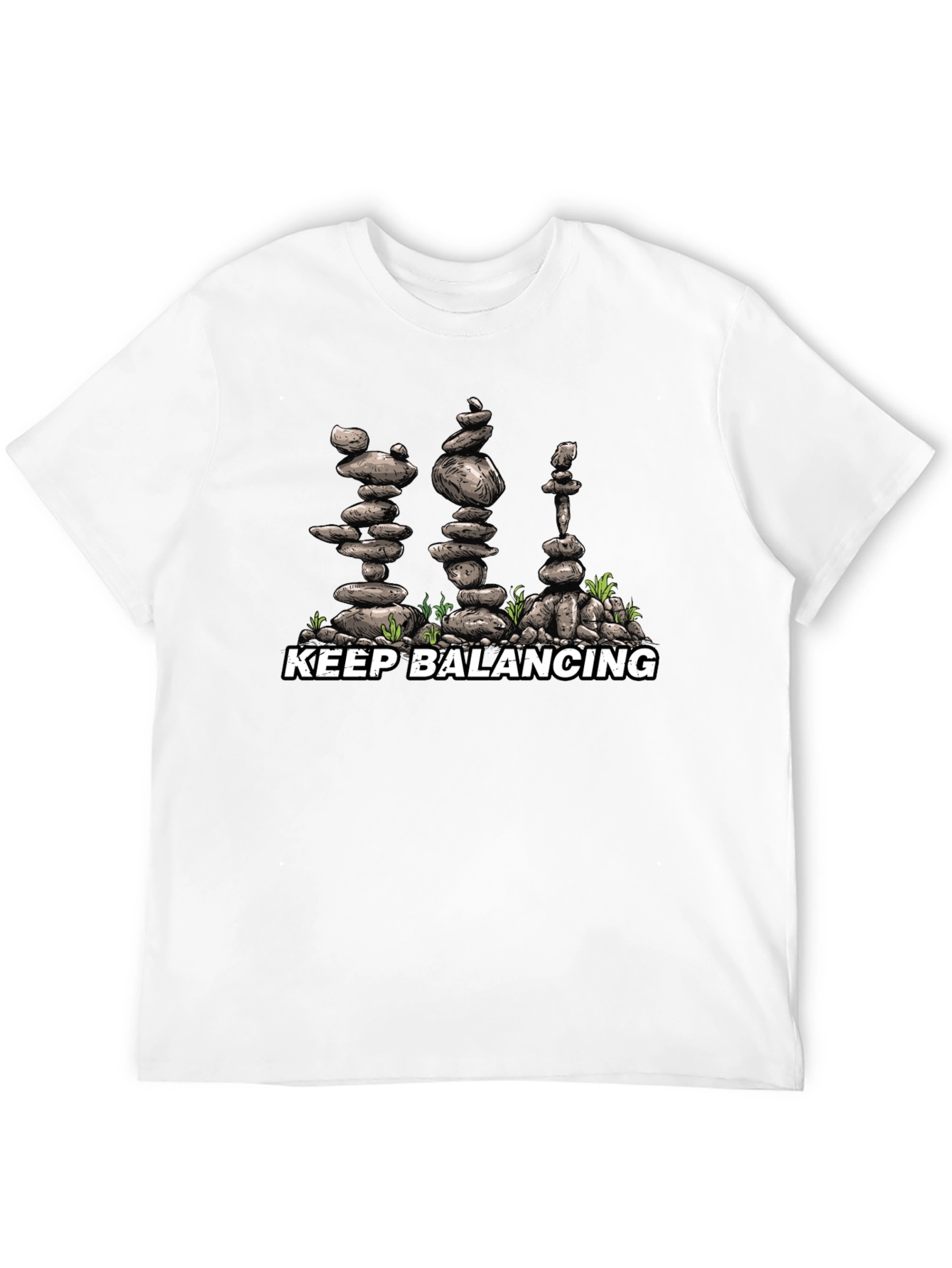Keep Balancing Black T-Shirt