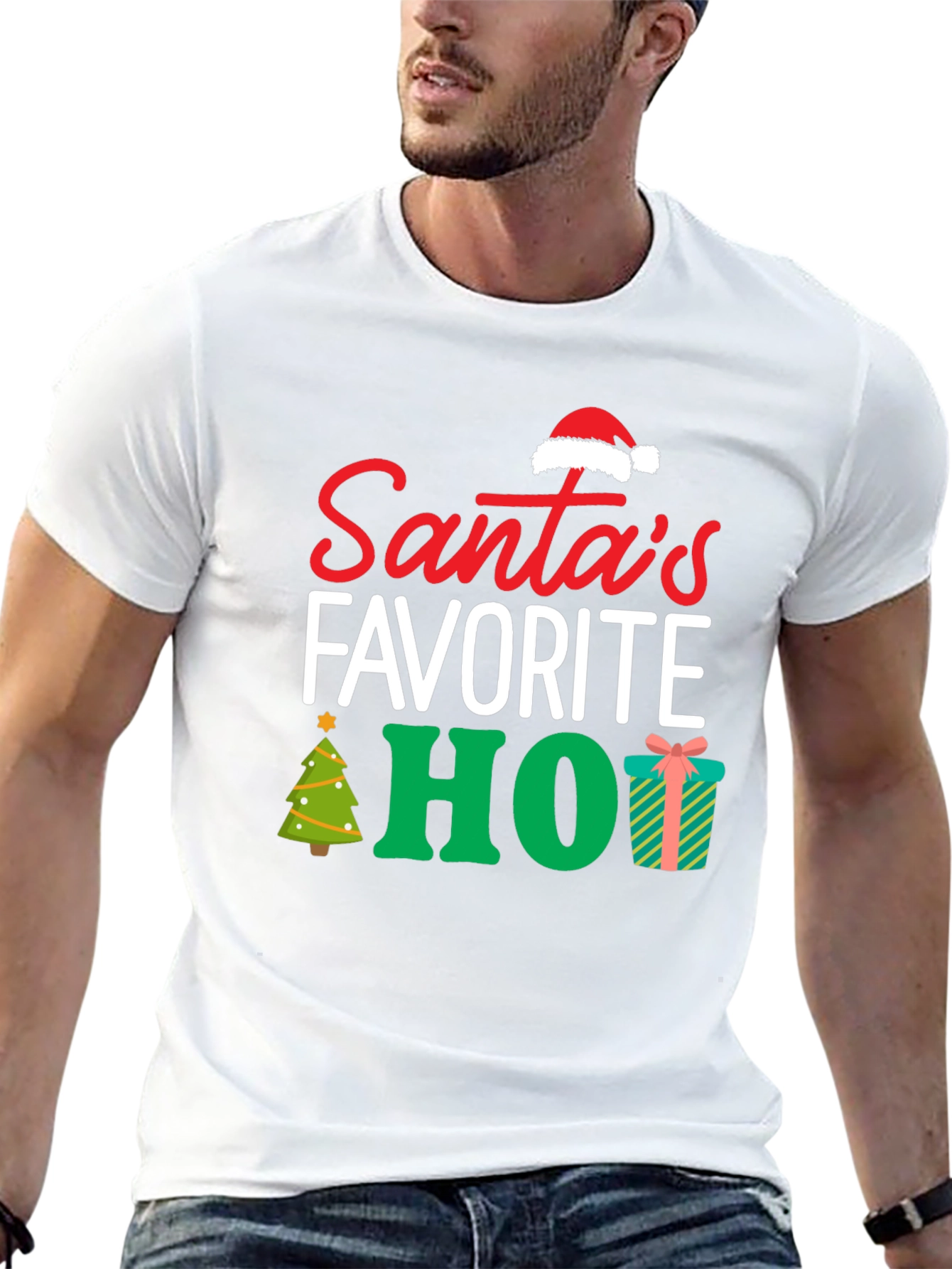Santas Favorite HO! Christmas T-Shirt