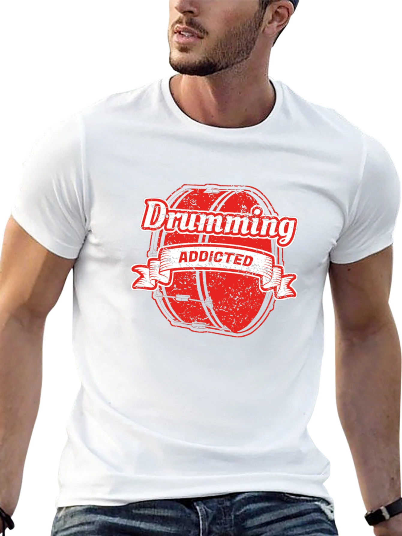 Drumming Addicted T-Shirt - Musician Gift