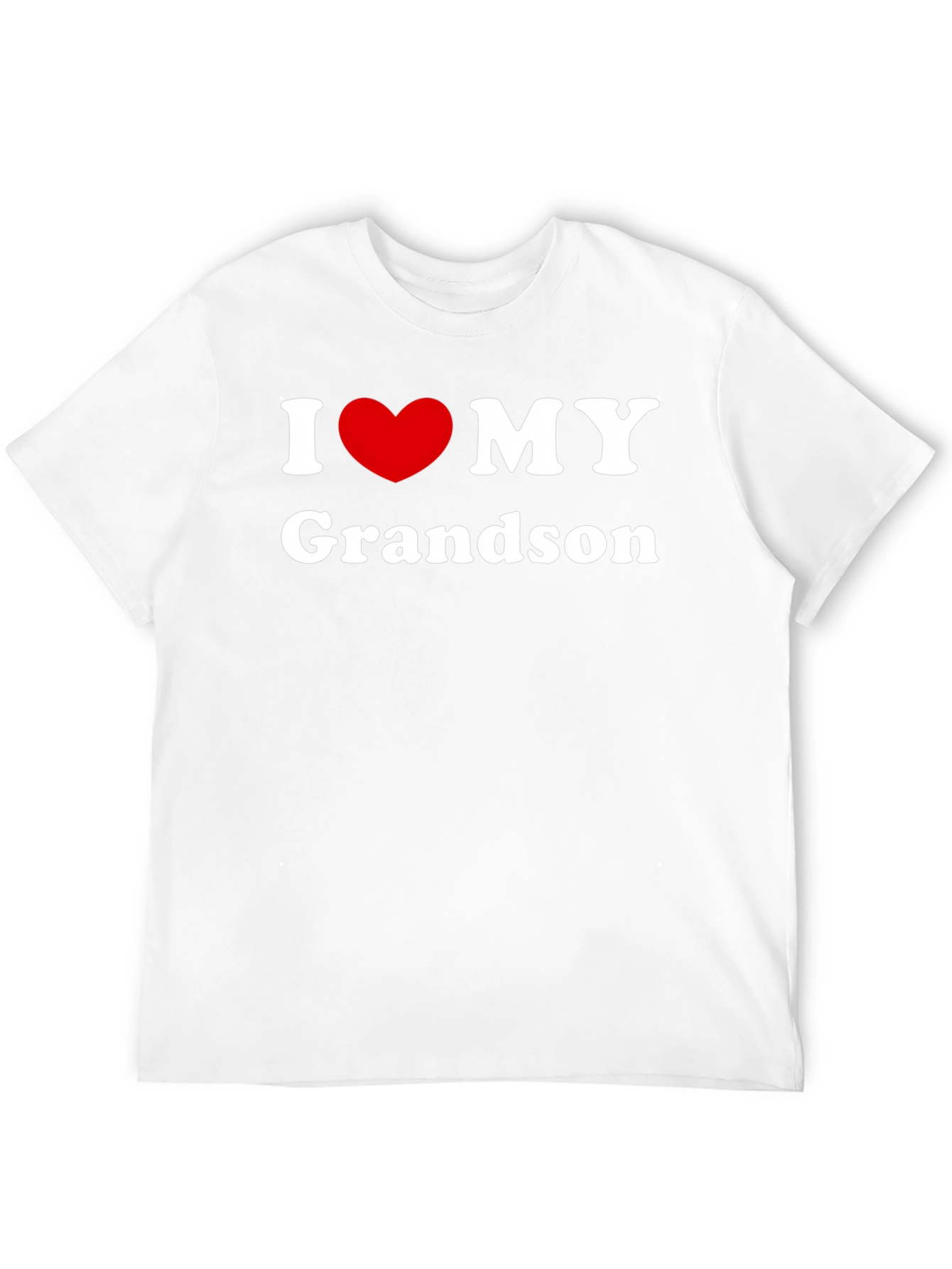 I Love My Grandson Black T-Shirt