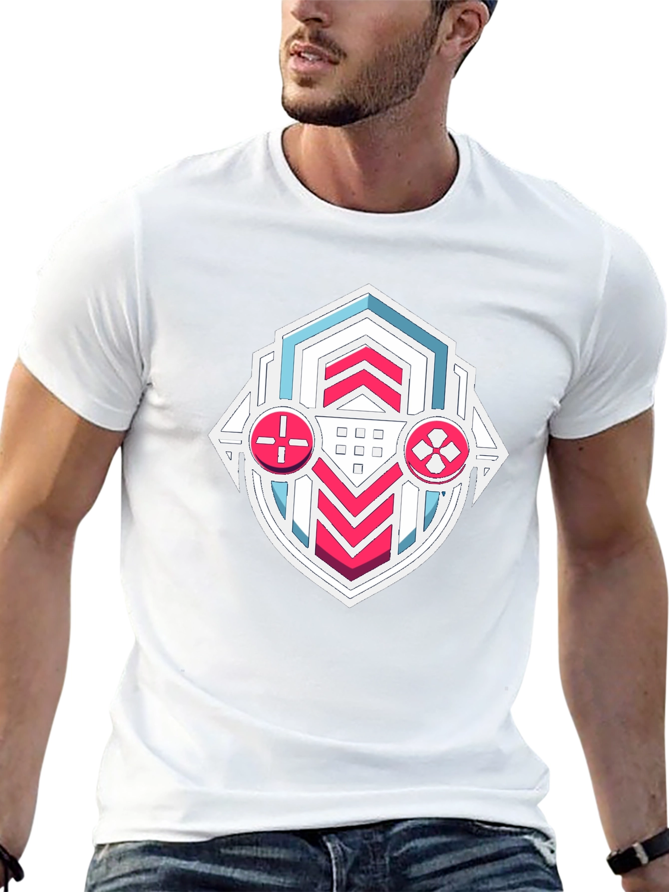 Gaming T-Shirt - Cool Badge Design