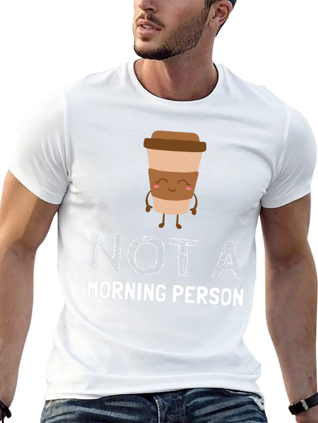Not A Morning Person Coffee Graphic T-Shirt