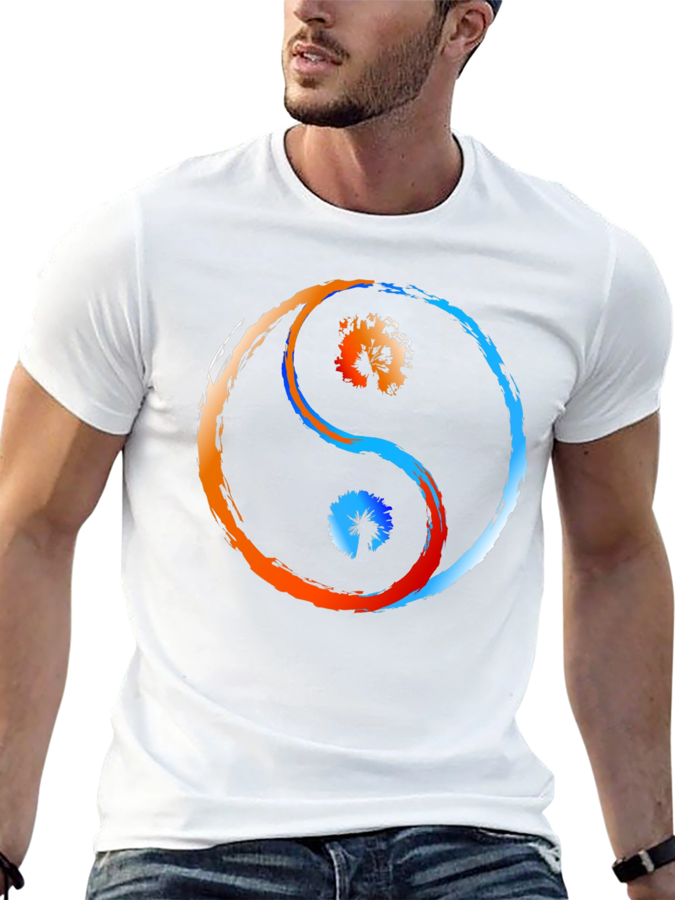 Yin Yang Balance Graphic T-Shirt