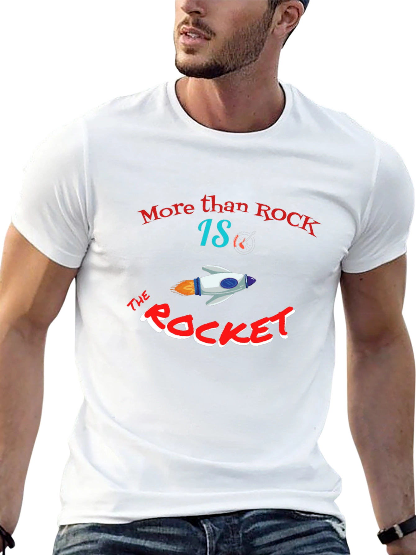 More Than Rock The Rocket Mens T-Shirt