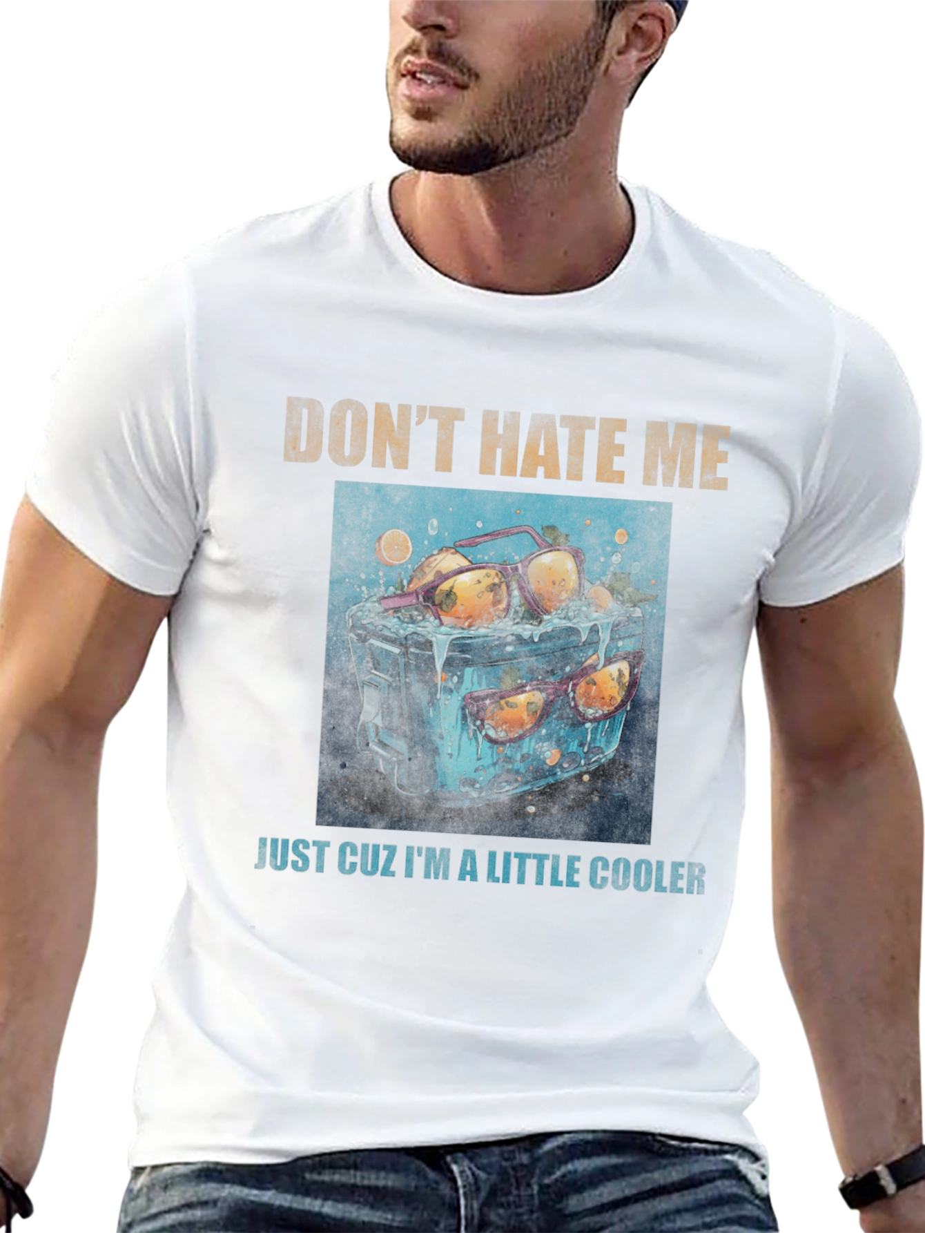 Dont Hate Me Cooler Graphic Tee