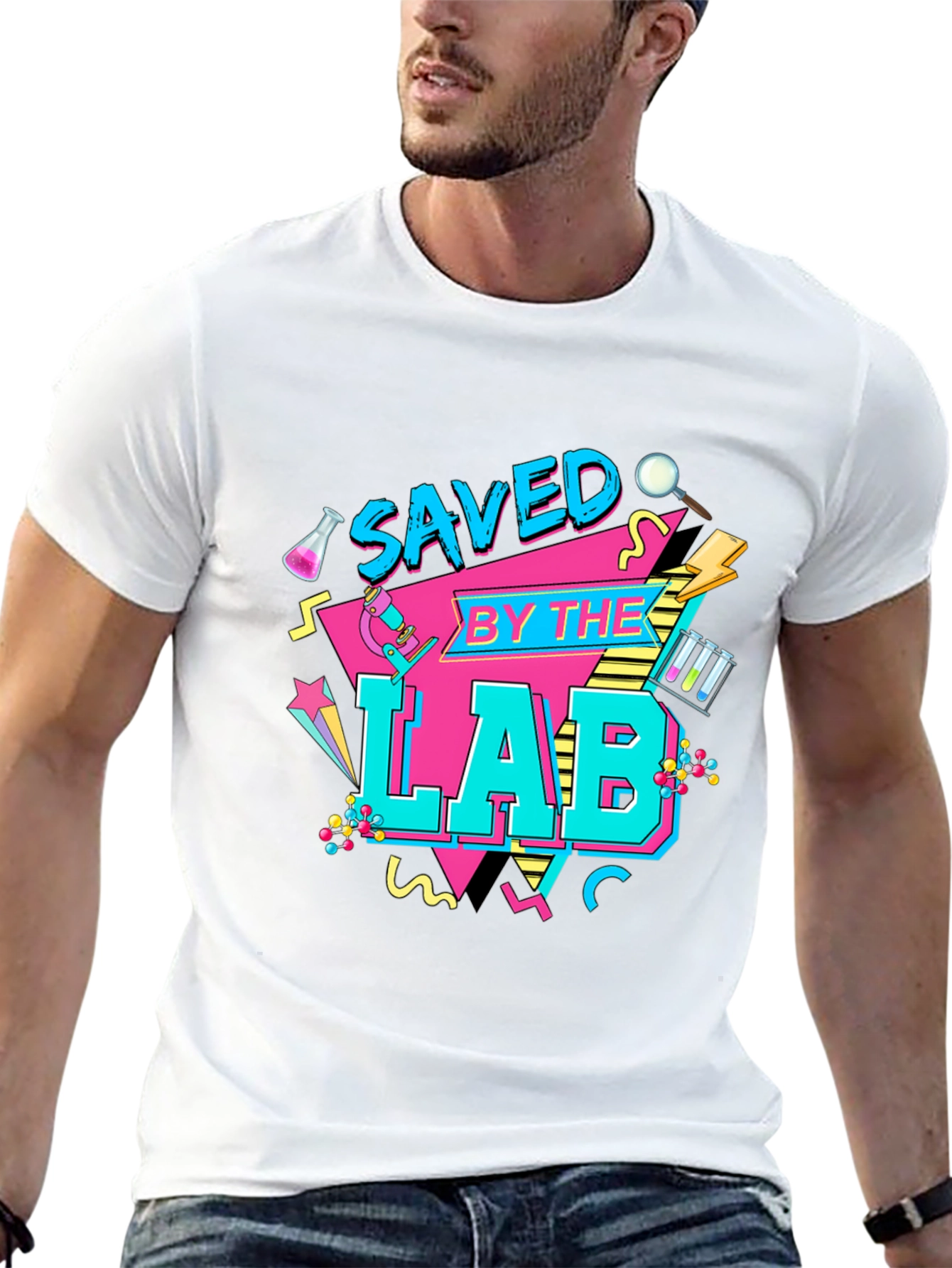 Saved By The Lab Retro Science T-Shirt