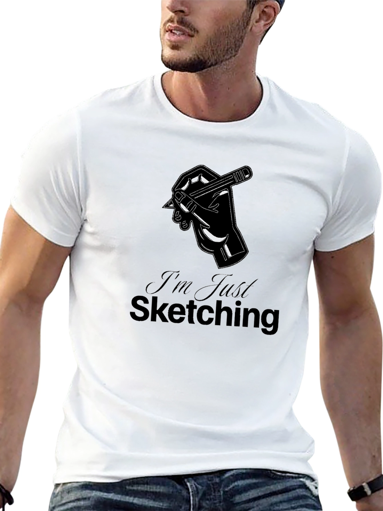 Im Just Sketching Graphic Tee - Artists Essential