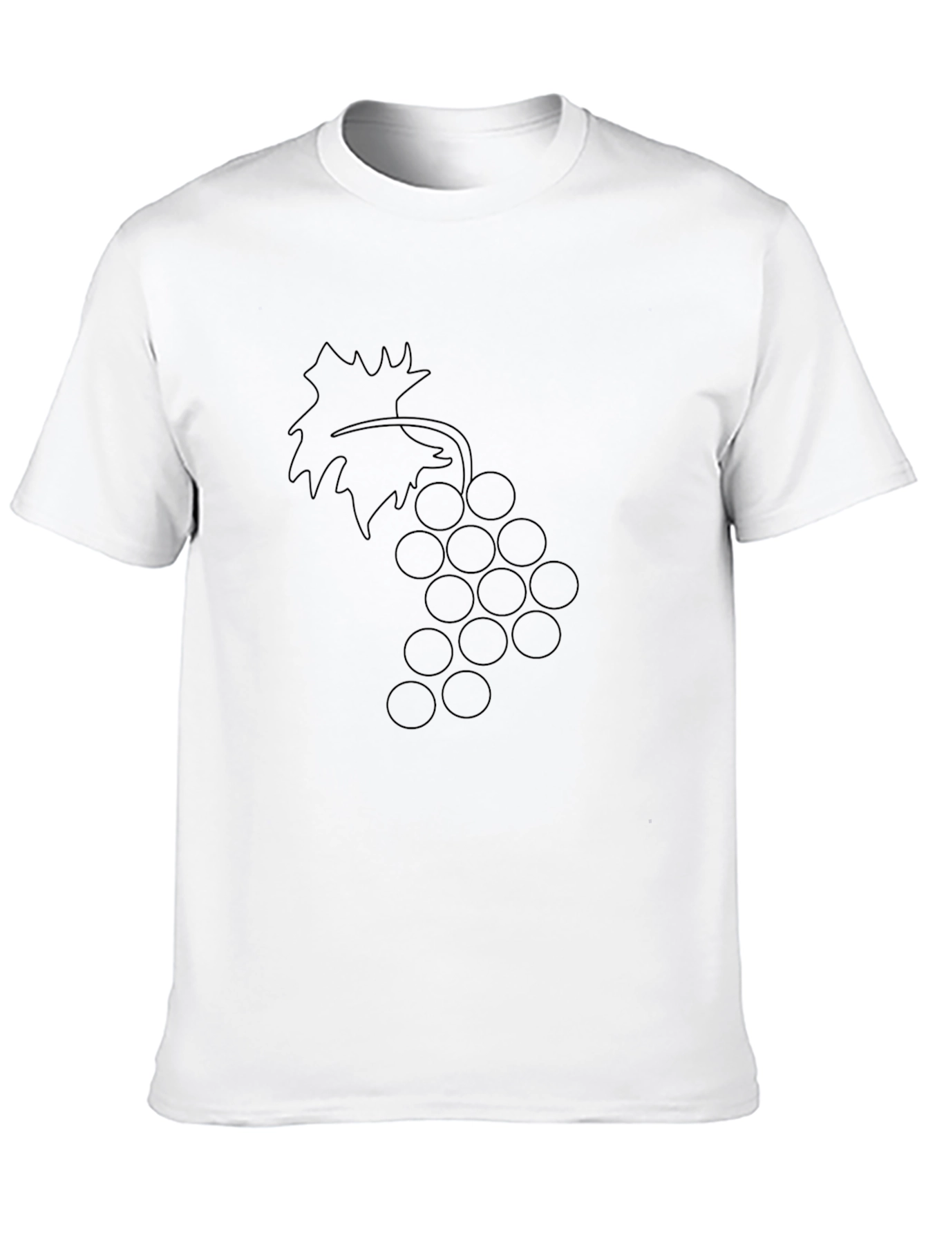 Stylish Black Grapes Graphic Tee