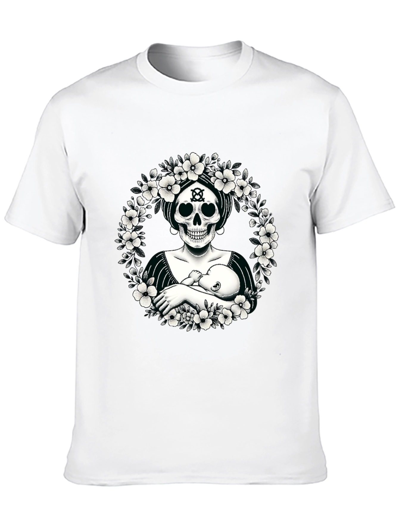 Skull Mother & Child Graphic Tee