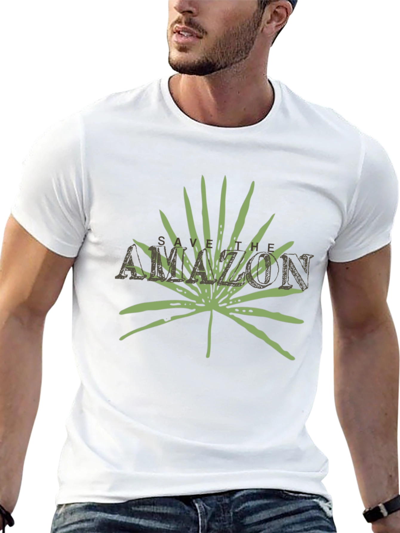 Save the Amazon T-Shirt: Leaf Design
