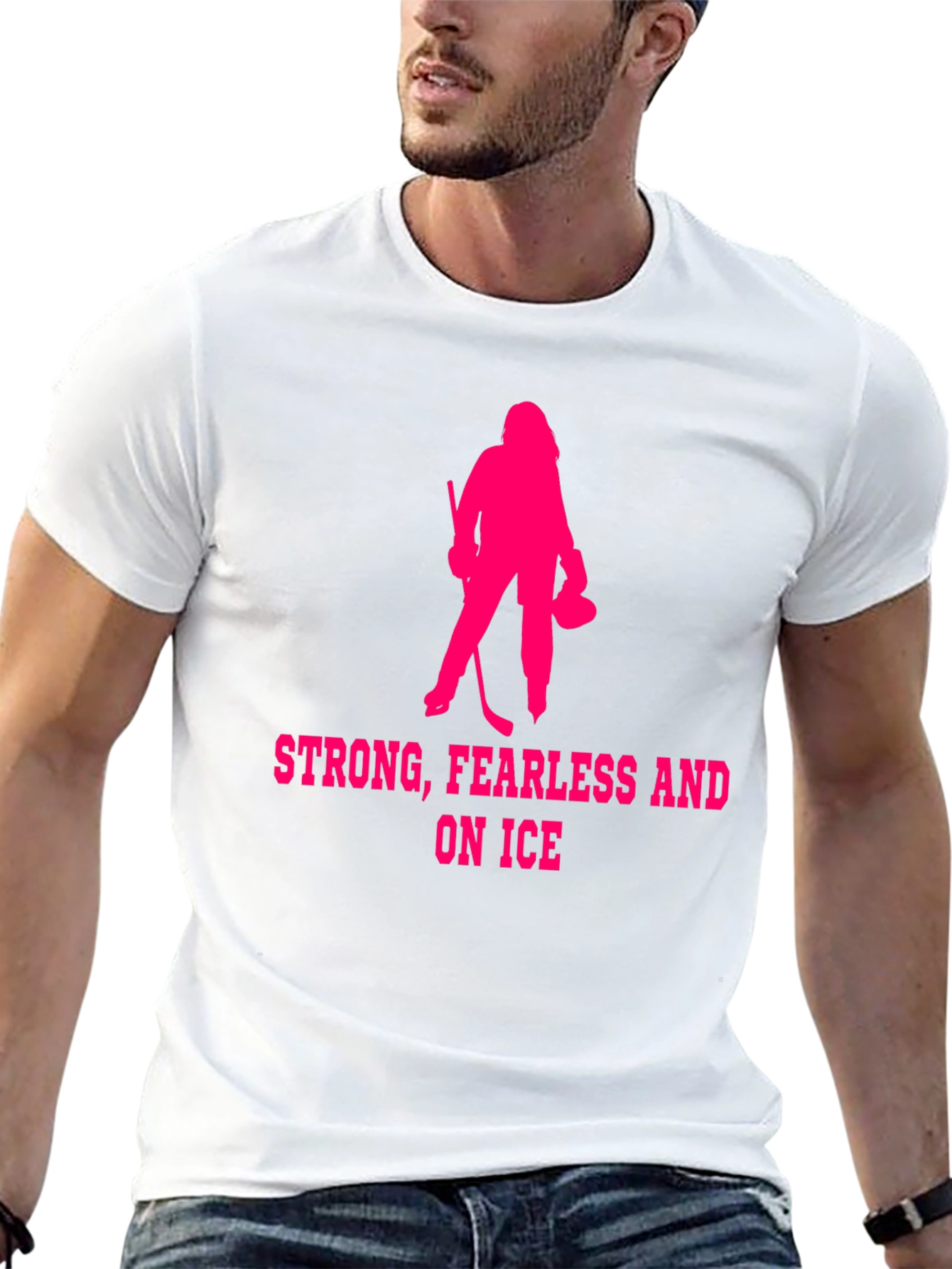 Strong Fearless Ice Hockey T-Shirt