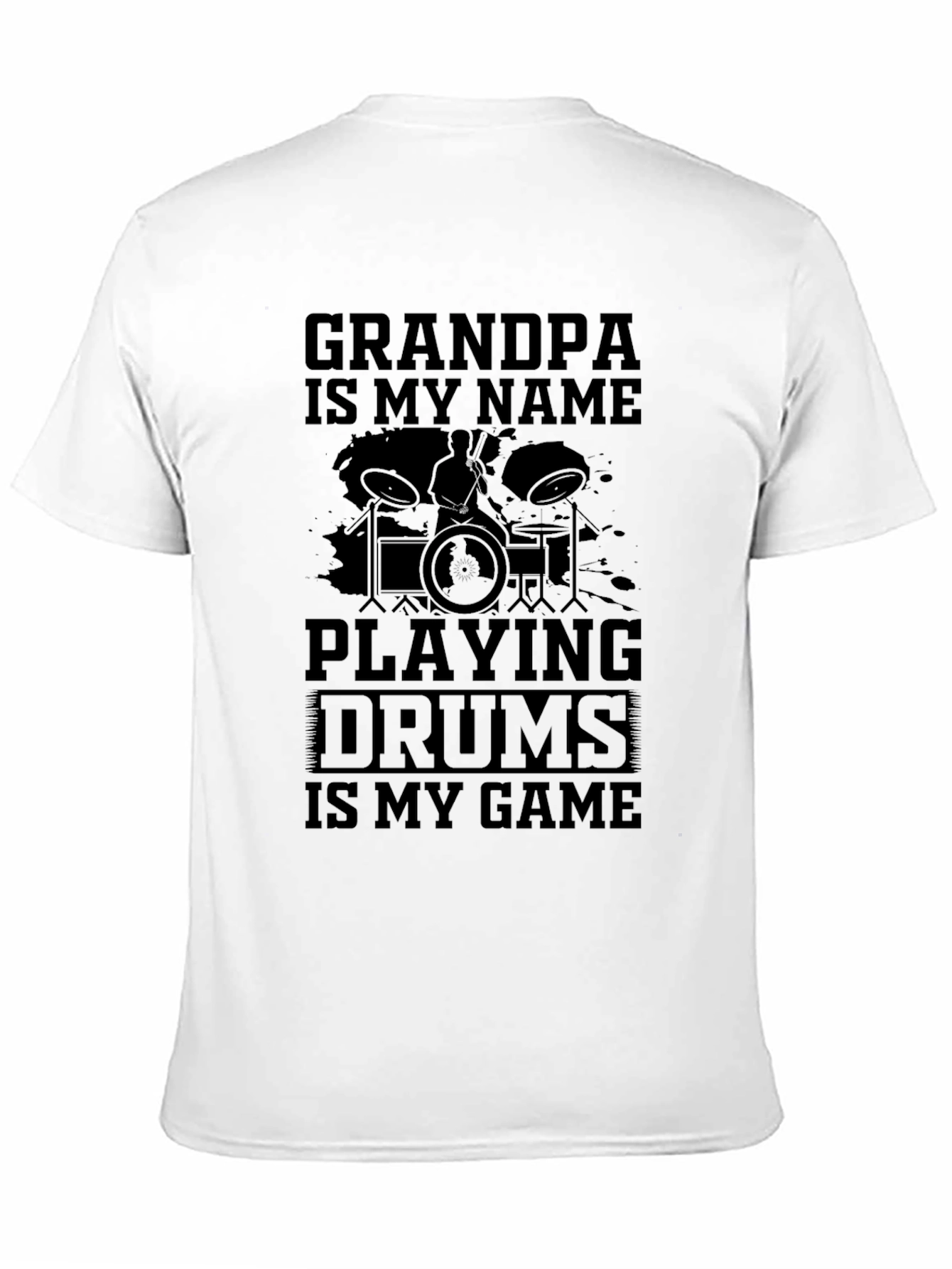 Grandpa Drummer T-Shirt - Music Lover Gift