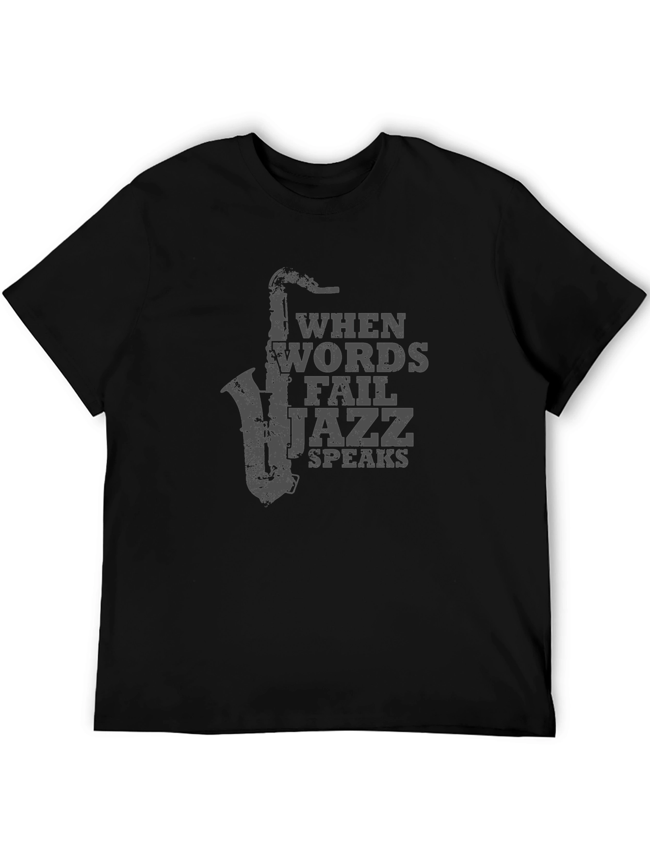 Jazz Speaks T-Shirt - Unique Music Design