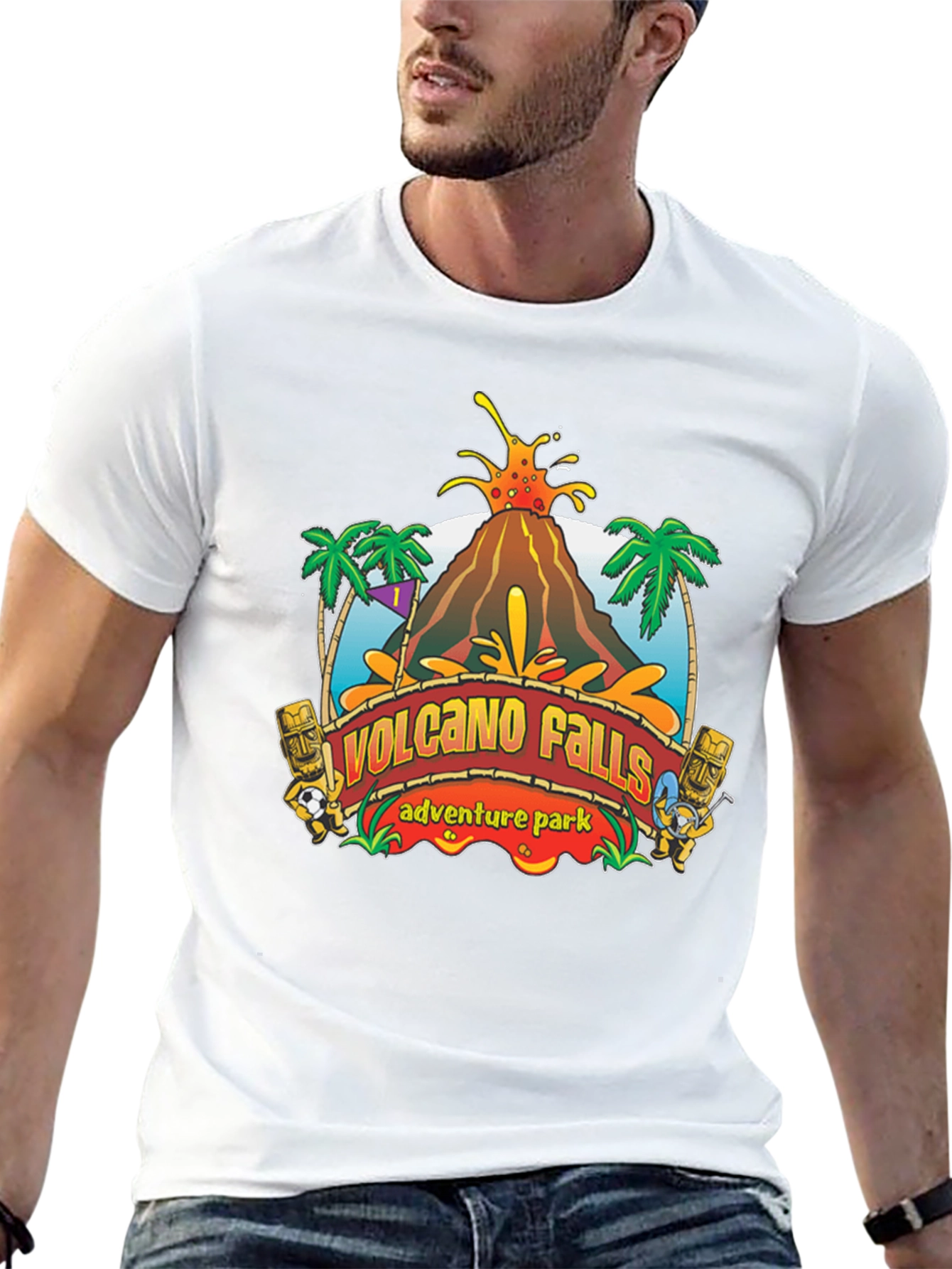 Volcano Falls Adventure Park Black T-Shirt