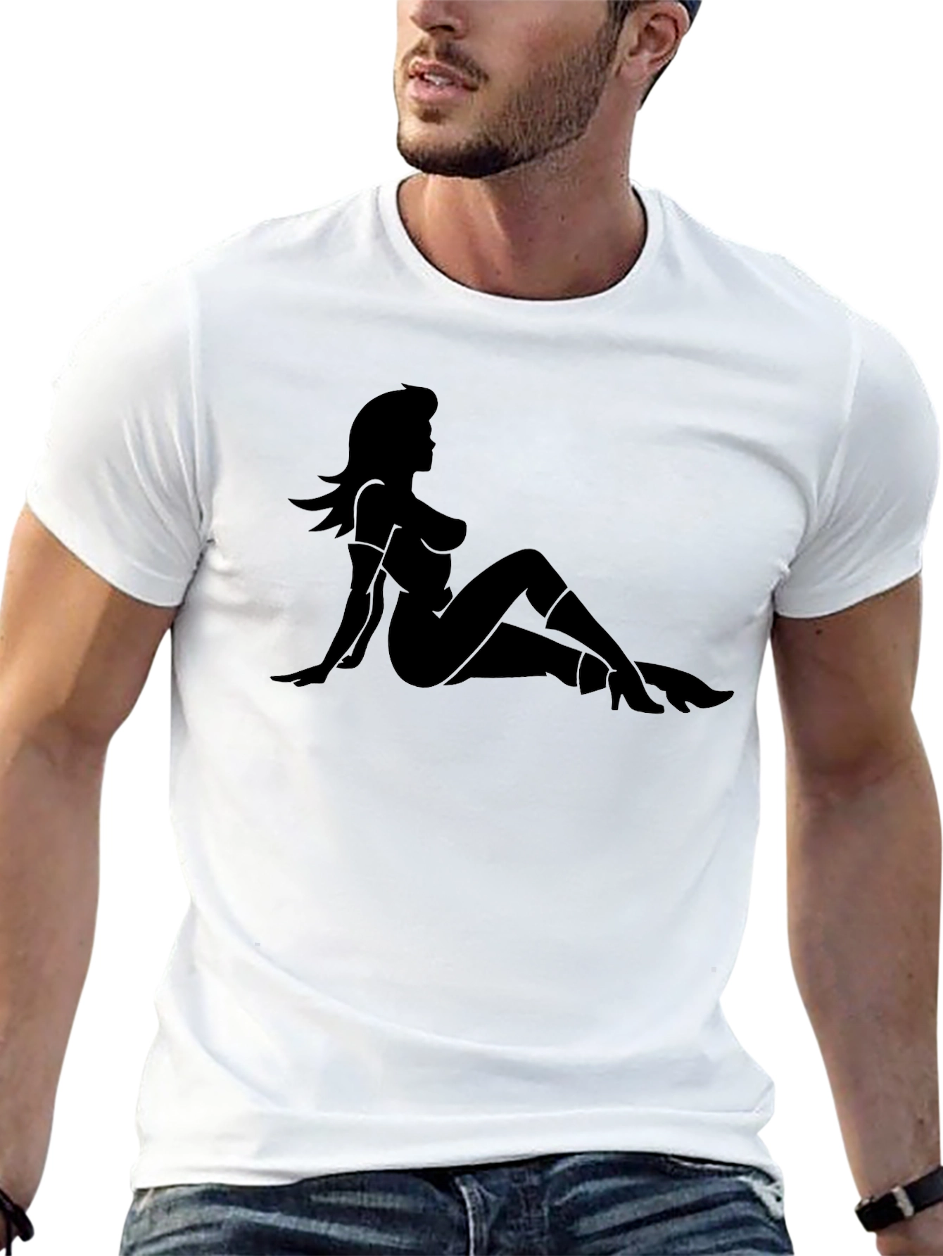 Silhouette Graphic Tee - Classic Black T-Shirt