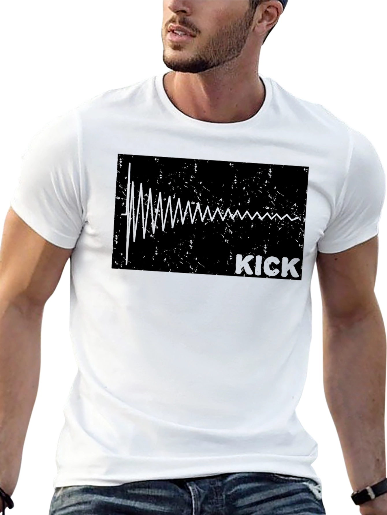 Kick Waveform Graphic Tee - Black