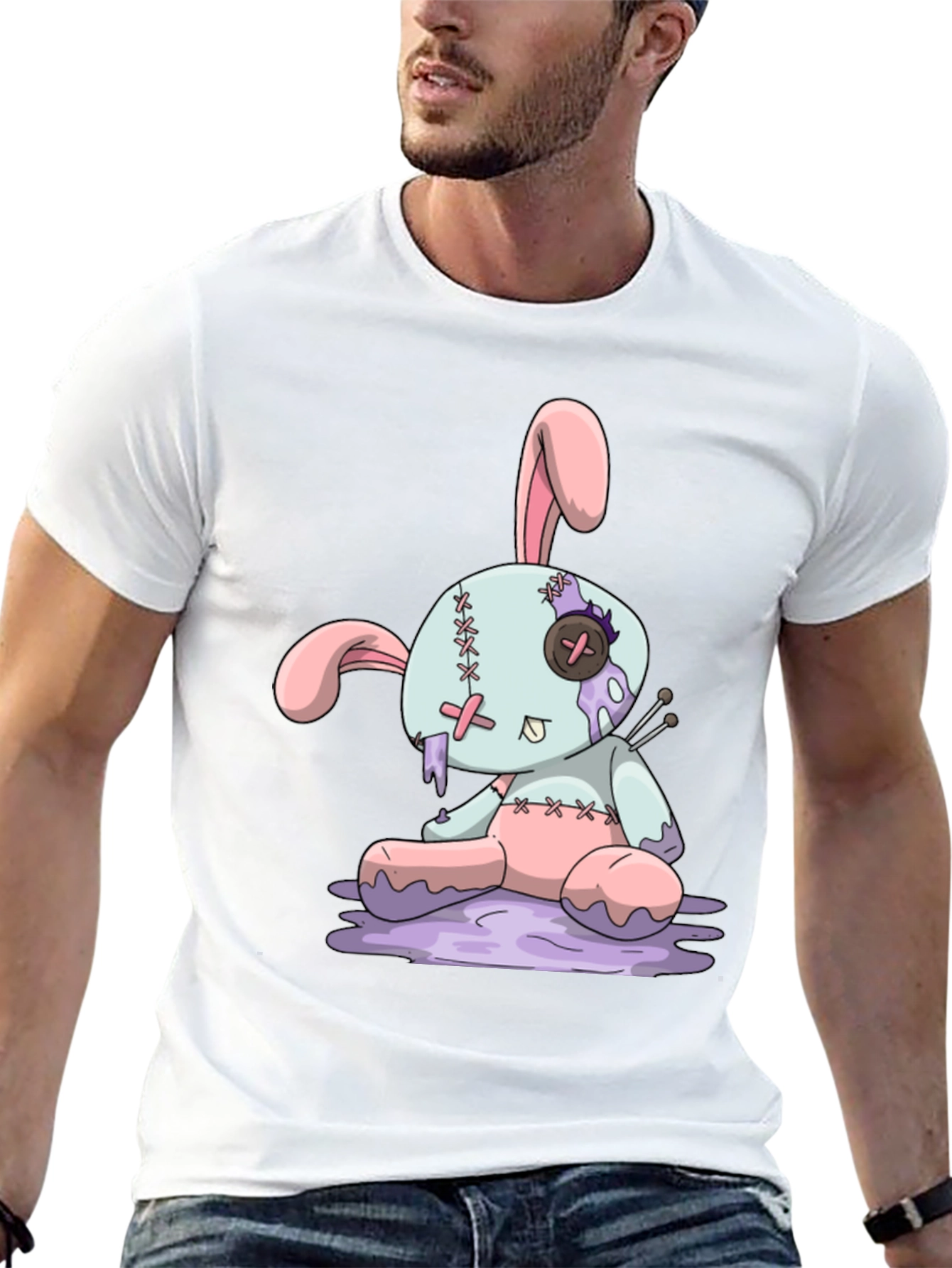 Zombie Bunny T-Shirt - Unique Graphic Tee