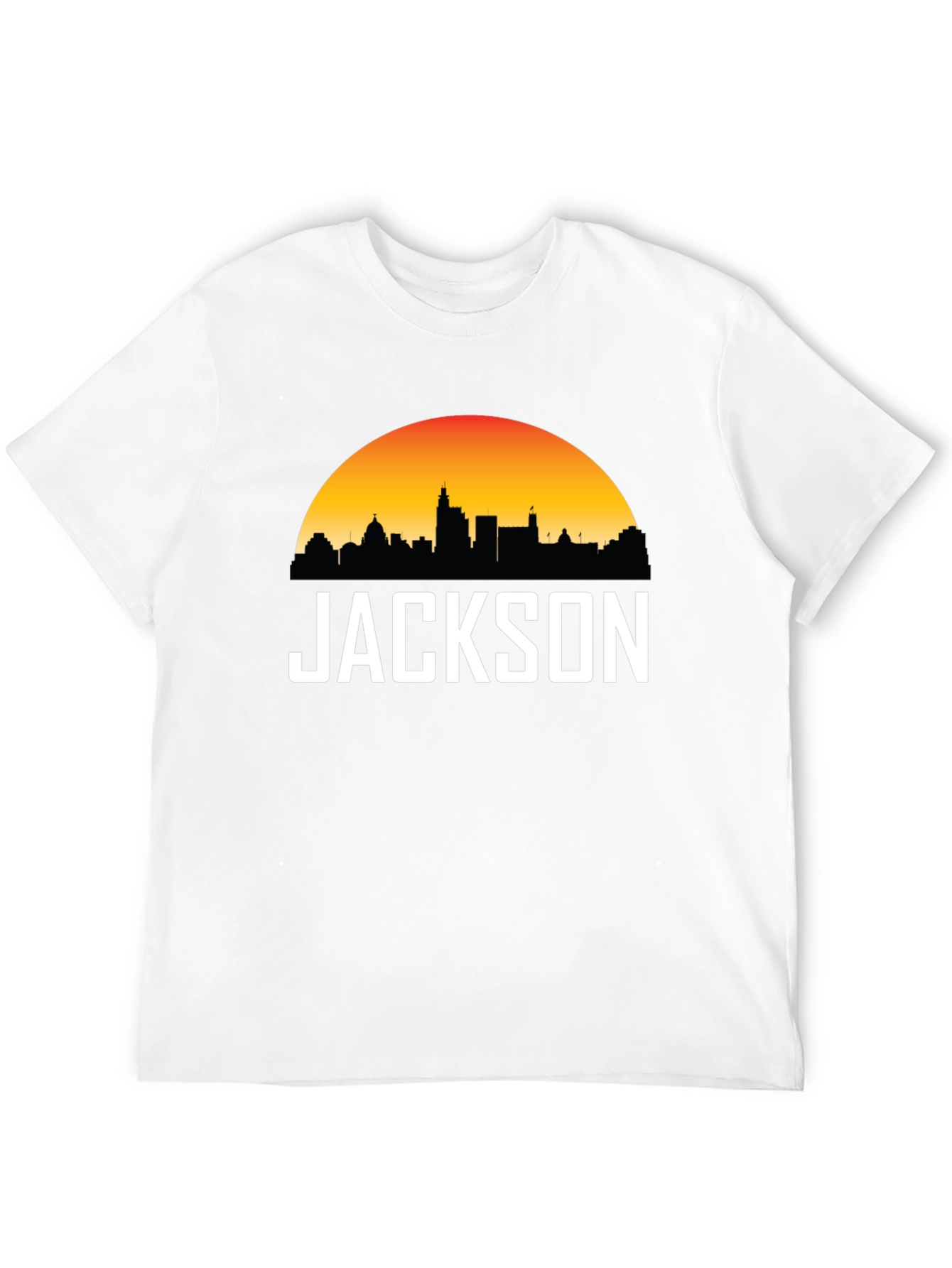 Jackson Skyline Graphic Tee - Sunset Cityscape