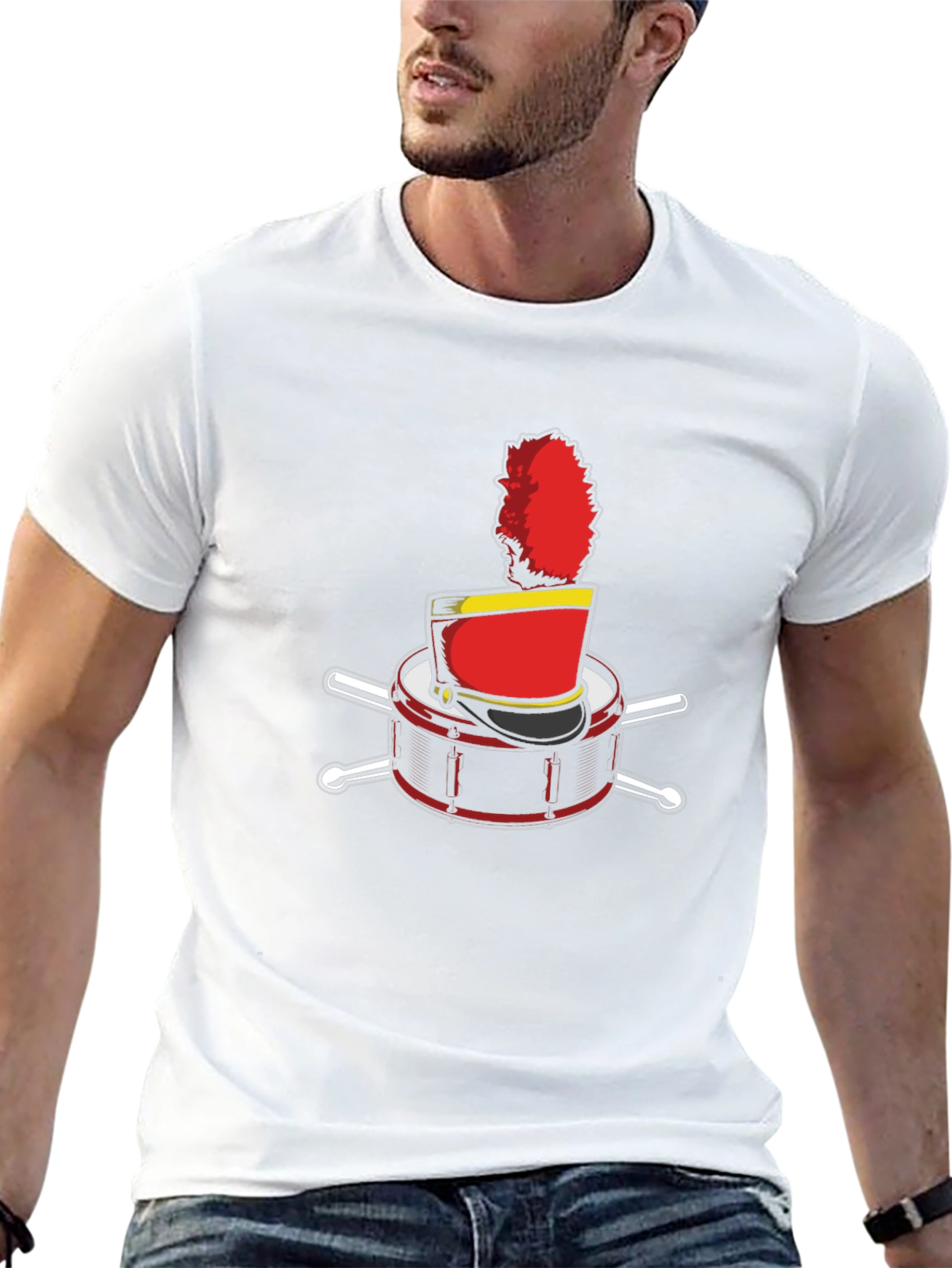 Band Drum & Hat Graphic Tee