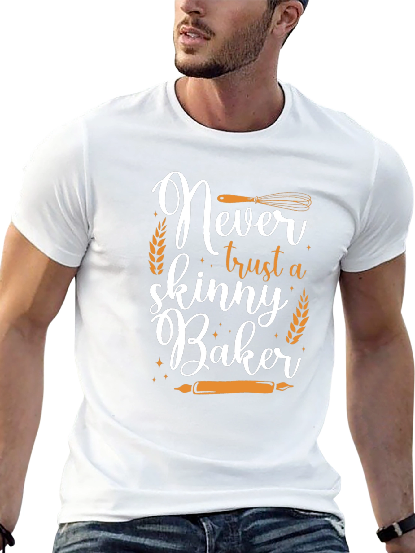 Never Trust a Skinny Baker Graphic Tee