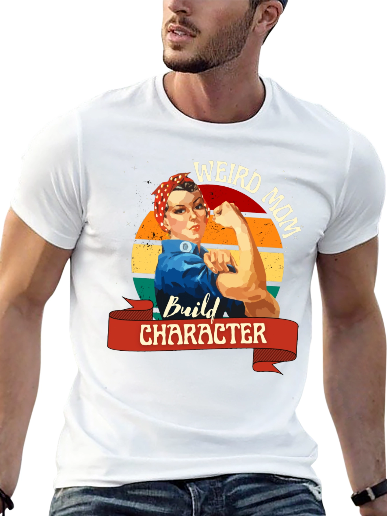 Weird Mom Build Character T-Shirt