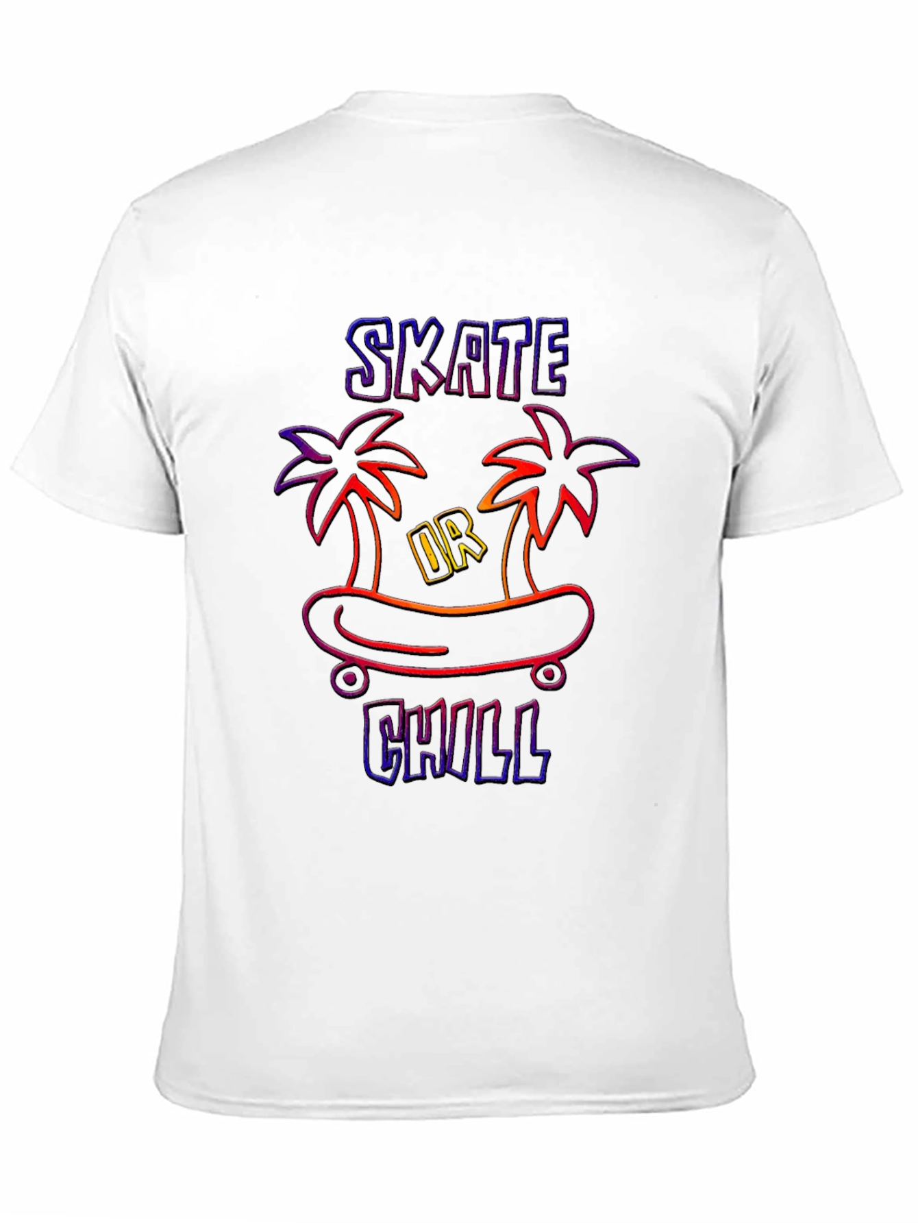 Skate or Chill T-Shirt - Tropical Vibe