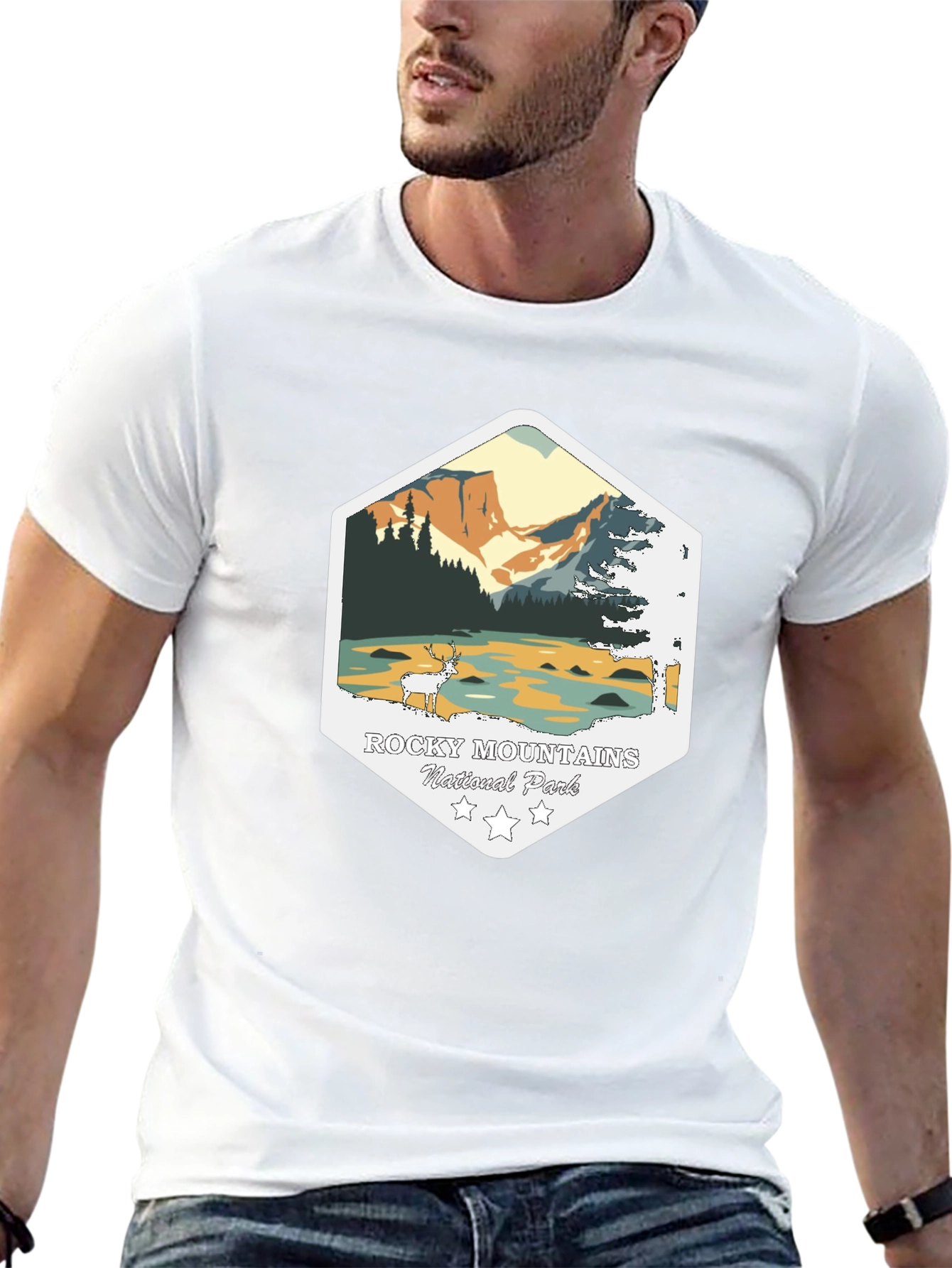 Rocky Mountains National Park Black T-Shirt