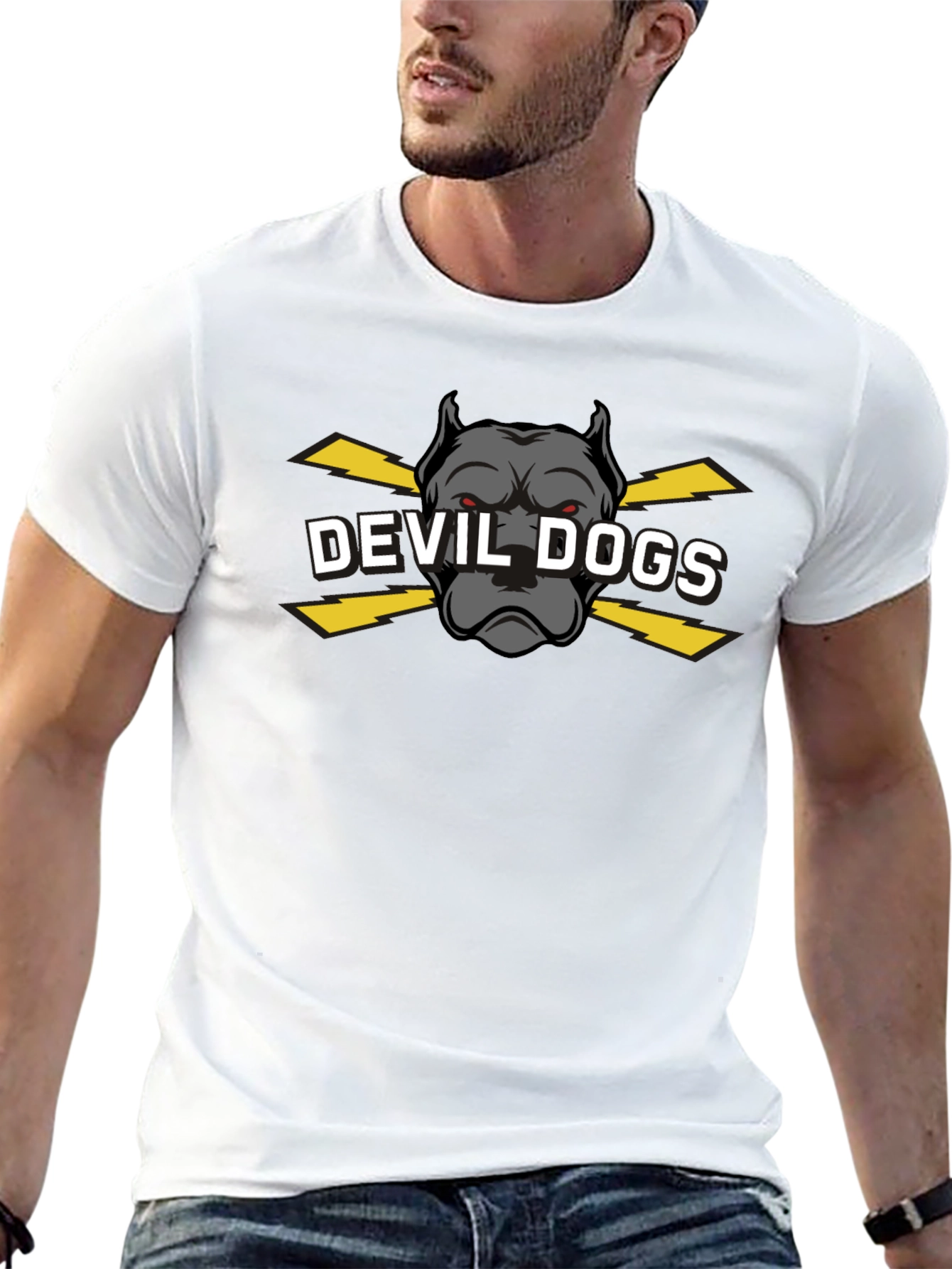 Devil Dogs Graphic T-Shirt - Black
