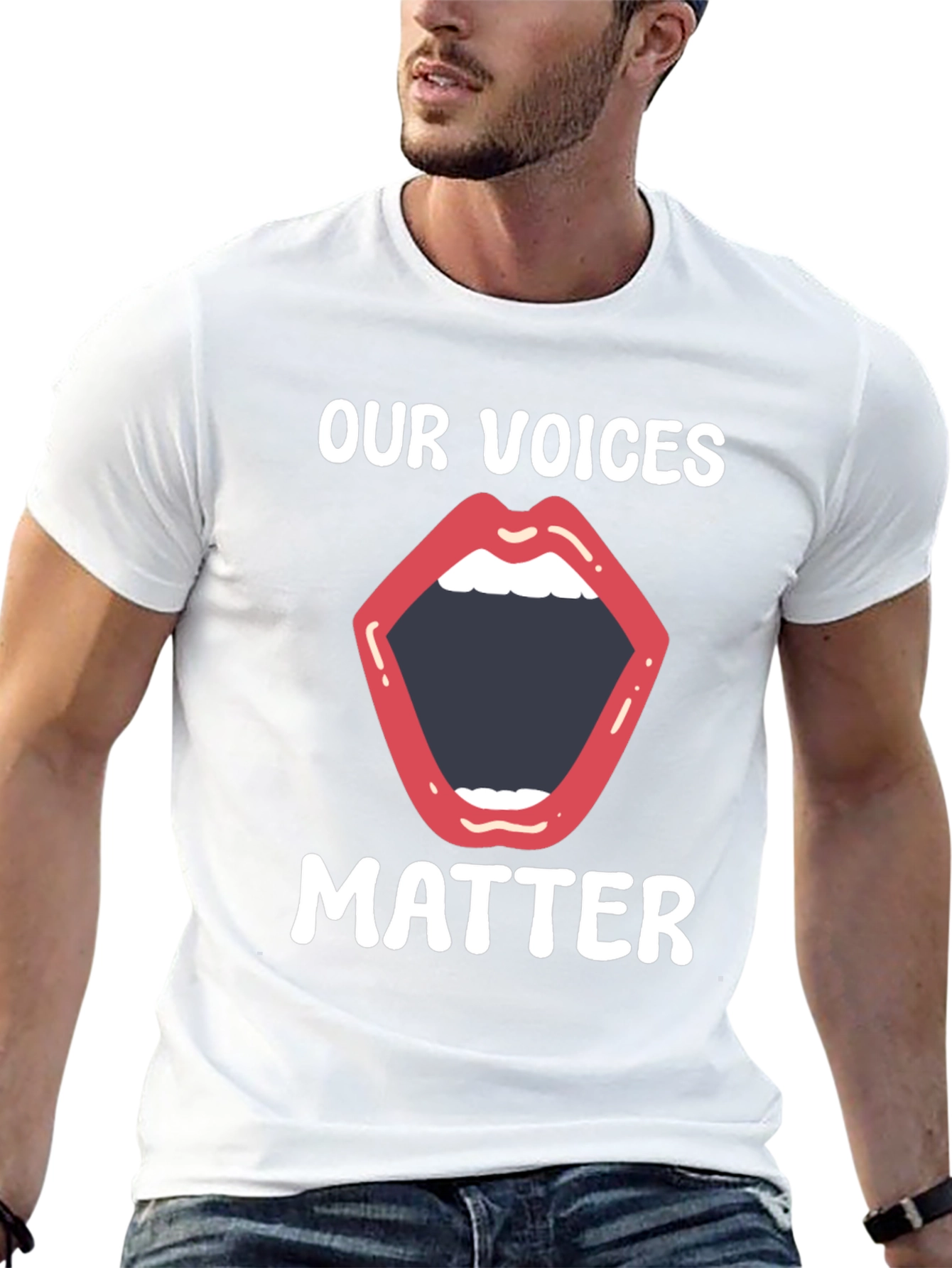 Our Voices Matter Graphic Tee - Black