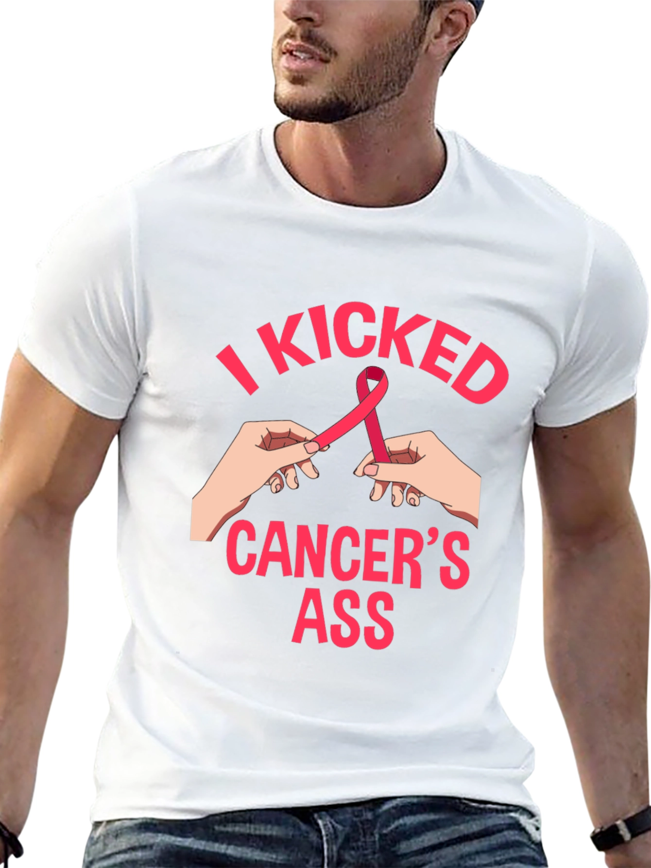 I Kicked Cancers Ass Graphic Tee