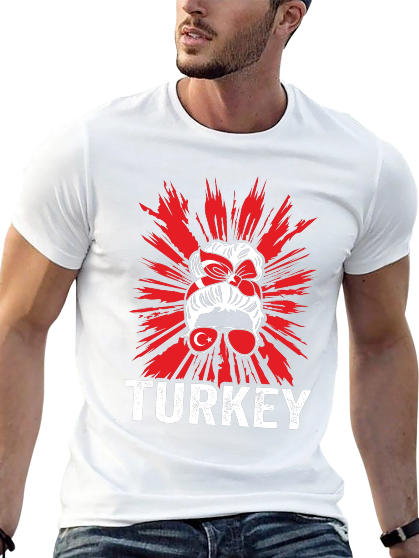 Turkey Messy Bun T-Shirt Turkish Pride Tee