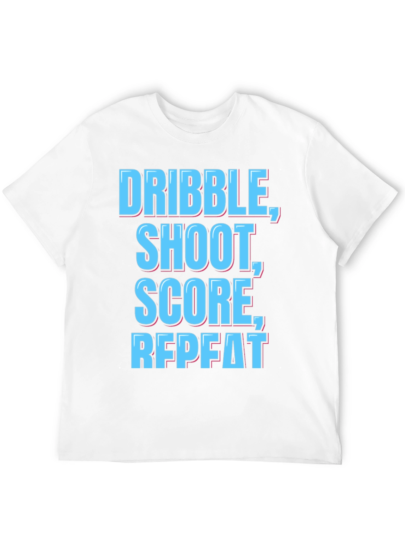 Dribble Shoot Score Repeat Black T-Shirt