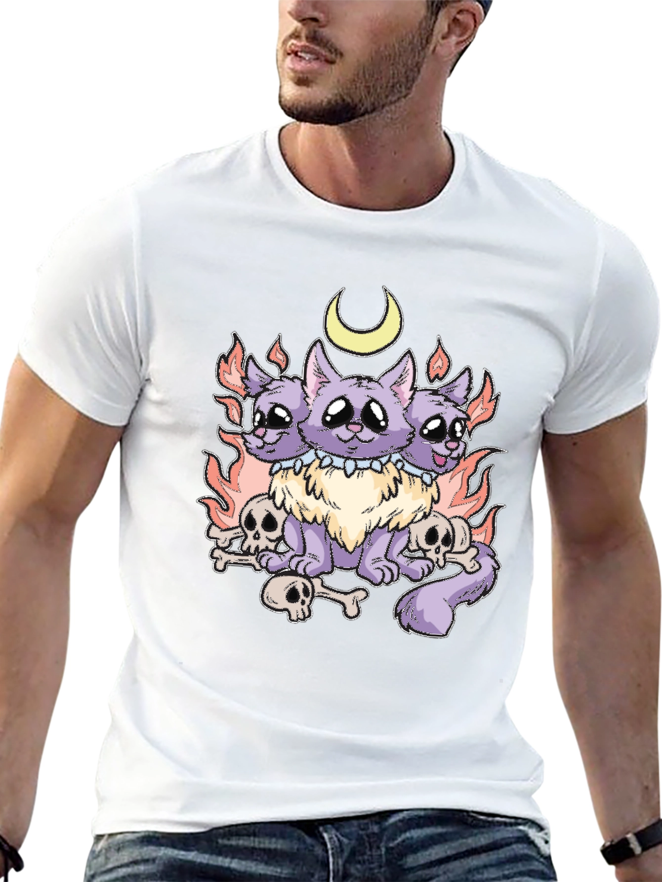 Three-Headed Cat T-Shirt