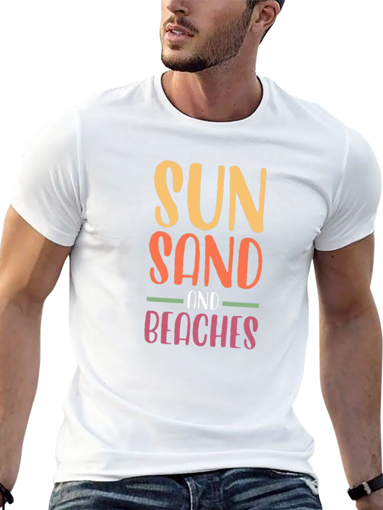 Sun Sand & Beaches Graphic Tee - Summer Vibes