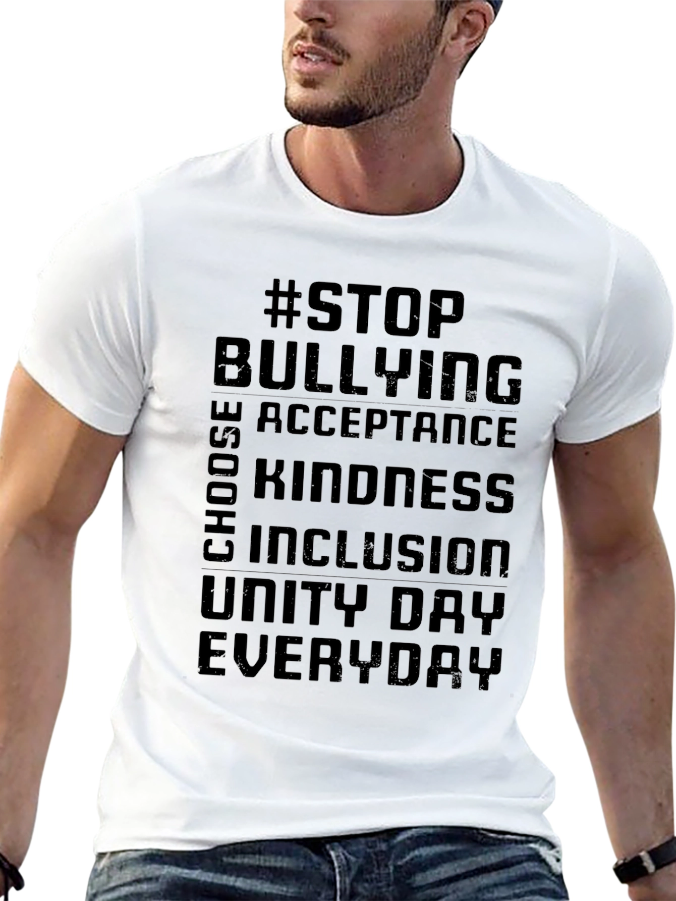 Stop Bullying Slogan T-Shirt