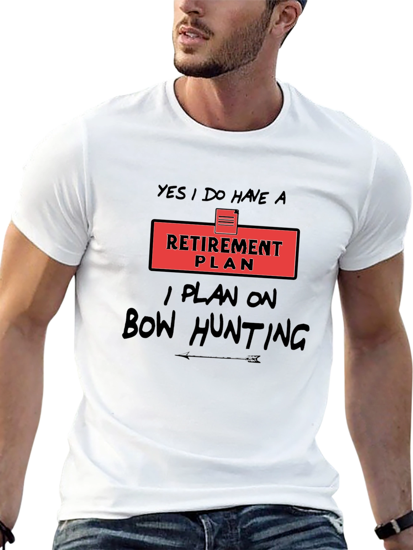 Retirement Plan Bow Hunting Graphic Tee