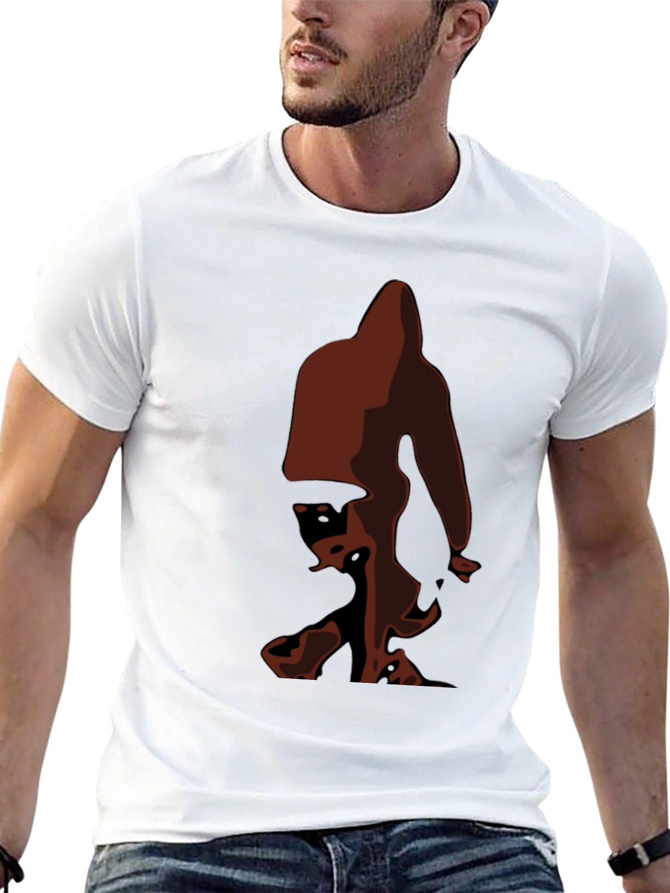 Bigfoot Silhouette T-Shirt - Black