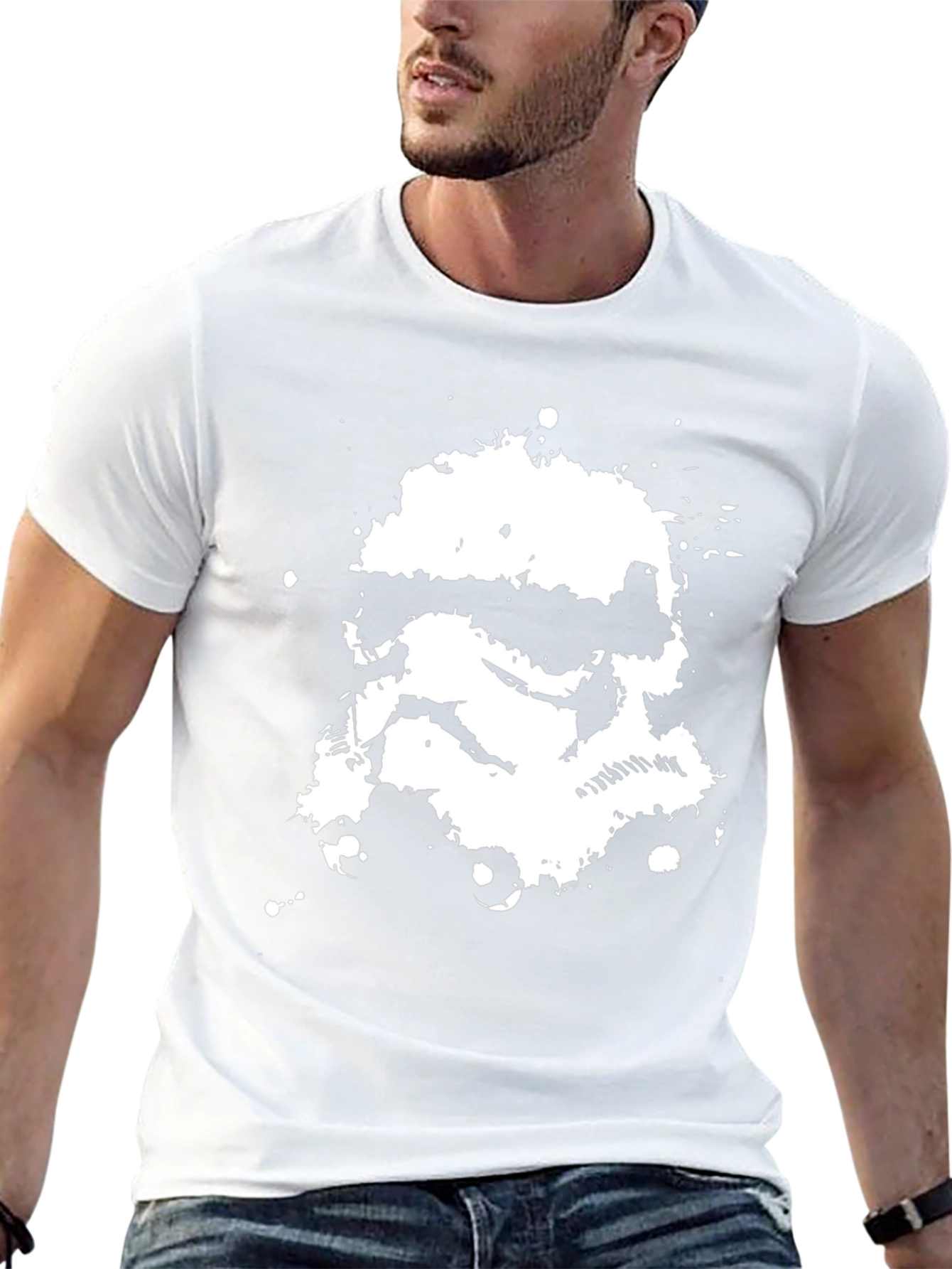 Stormtrooper Ink Splatter T-Shirt - Black