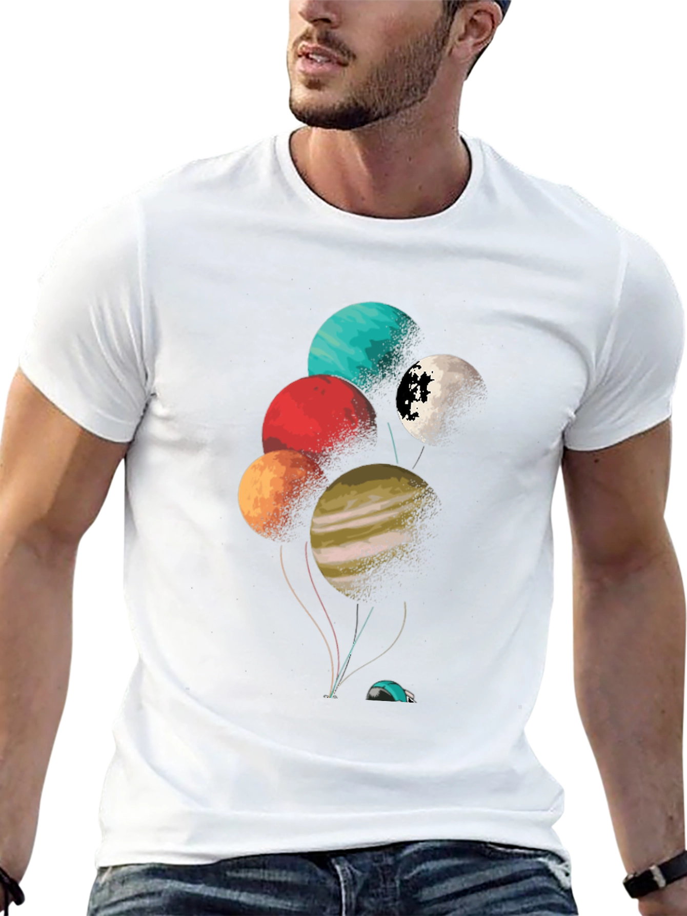 Planetary Balloons Graphic Tee