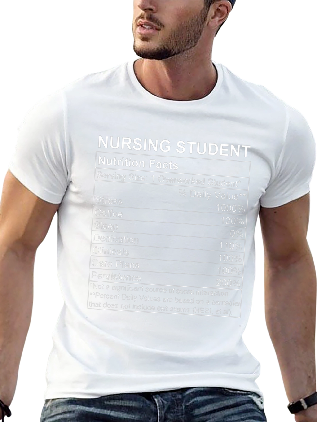 Nursing Student Nutrition Facts T-Shirt